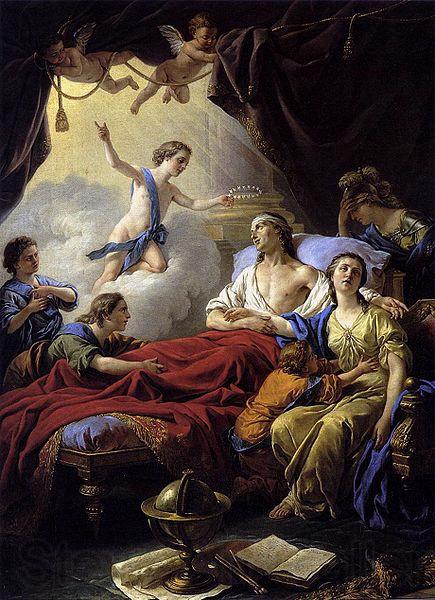Louis Jean Francois Lagrenee Allegory on the Death of the Dauphin Spain oil painting art